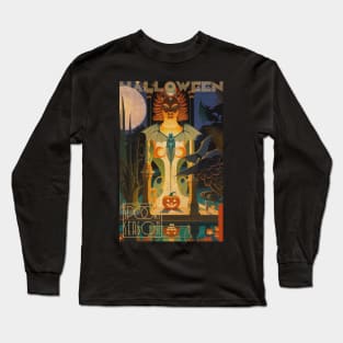 Halloween Spooky Season Stagnant Swamp Goddess Long Sleeve T-Shirt